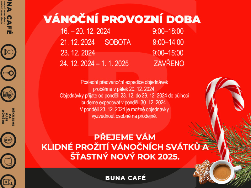 Vánoční provozní doba 2024