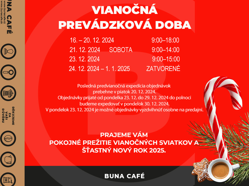 Vianočná prevádzková doba 2024