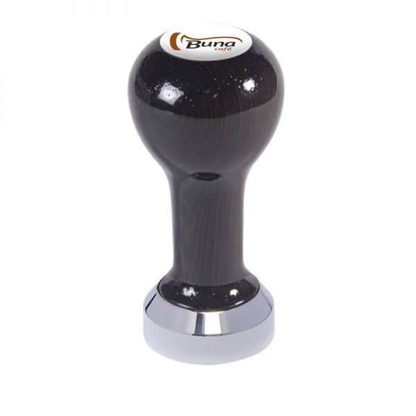 Buna café tamper, wenge, lak, SP, 41 mm, nerez lesk, plochý