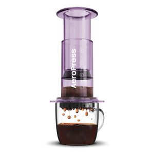 Aeropress ručný kávovar, clear purple