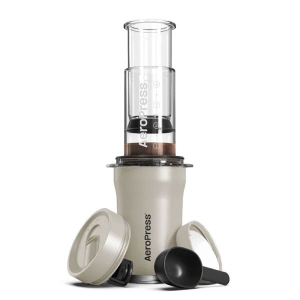 Aeropress GO Plus Travel System, cream