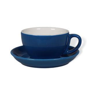 Cappuccino šálka s podšálkou Biebri, 190ml, modrá