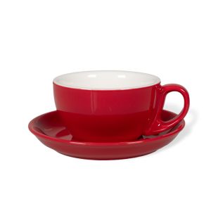 Cappuccino šálka s podšálkou Biebri, 190ml, červená