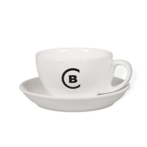 Cappuccino šálka s podšálkou BUNA CAFÉ, 190ml, set 4 ks, biela