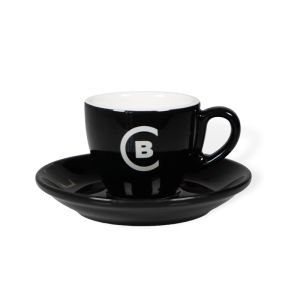 Espresso šálek s podšálkem BUNA CAFÉ, 65ml, set 4 ks, černá