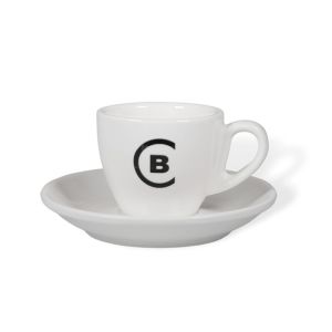 Espresso šálka s podšálkou BUNA CAFÉ, 65ml, set 4 ks, biela