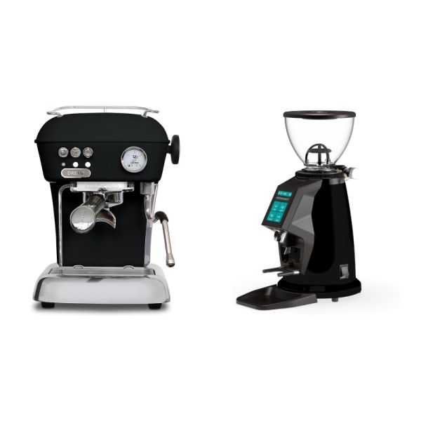 Ascaso Dream ONE, Dark Black + Rocket Espresso SPLUGA, black