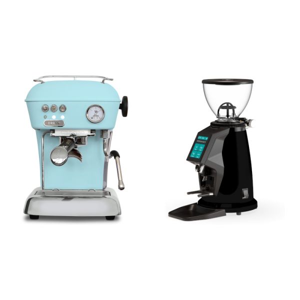 Ascaso Dream ONE, Kid Blue + Rocket Espresso SPLUGA, black