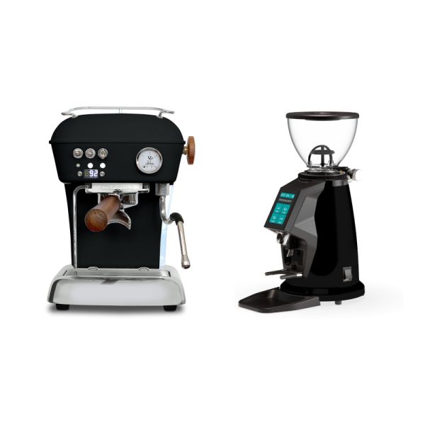 Ascaso Dream PID, Dark Black + Rocket Espresso SPLUGA, black