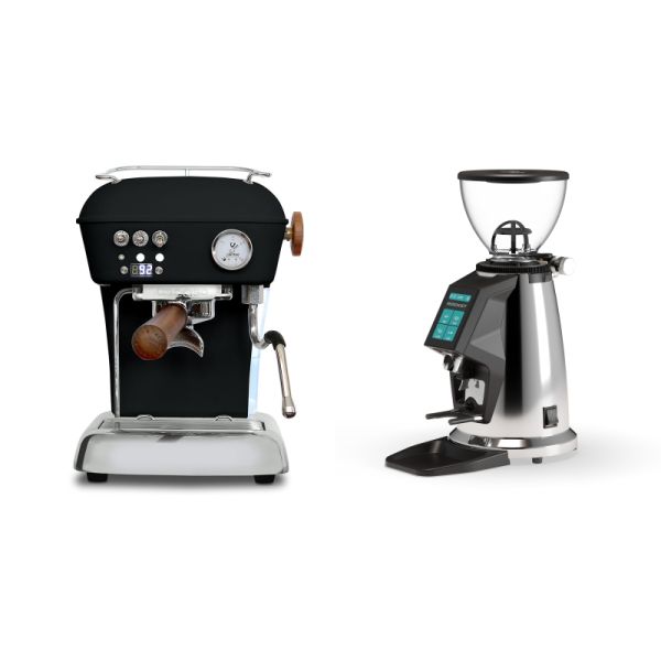 Ascaso Dream PID, Dark Black + Rocket Espresso SPLUGA, chrome