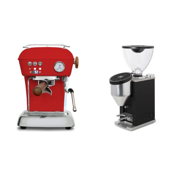 Ascaso Dream PID, Love Red + Rocket Espresso FAUSTINO 3.1, black