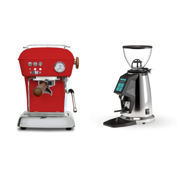 Ascaso Dream PID, Love Red + Rocket Espresso SPLUGA, chrome