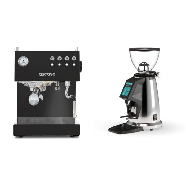 Ascaso Steel DUO, Black + Rocket Espresso SPLUGA, chrome