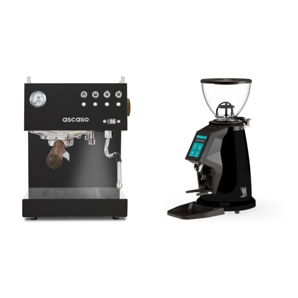 Ascaso Steel DUO PID, Black&Wood + Rocket Espresso SPLUGA, black