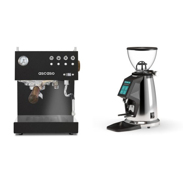 Ascaso Steel DUO PID, Black&Wood + Rocket Espresso SPLUGA, chrome