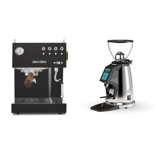 Ascaso Steel UNO PID, Black&Wood + Rocket Espresso SPLUGA, chrome