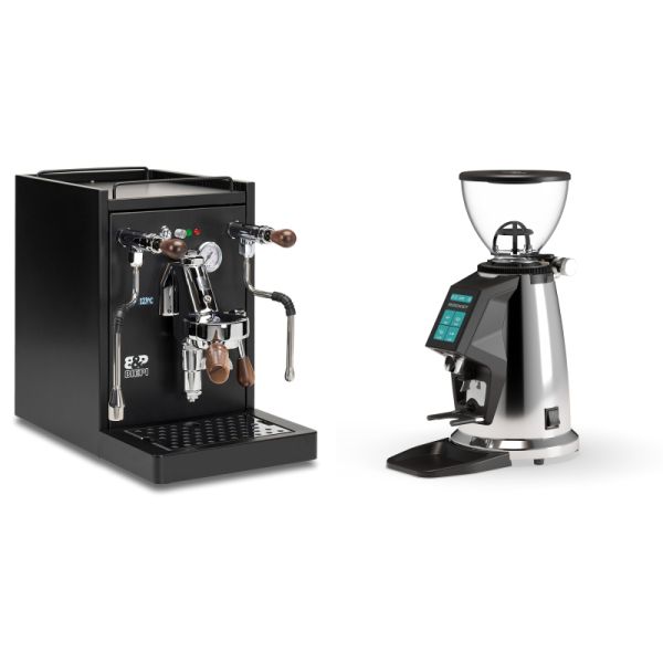 Biepi Sara PID QV, total black + Rocket Espresso SPLUGA, chrome