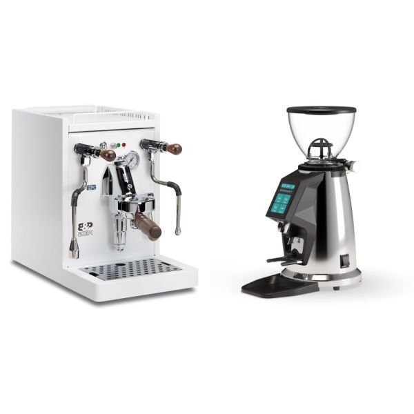 Biepi Sara PID QV, total white + Rocket Espresso SPLUGA, chrome