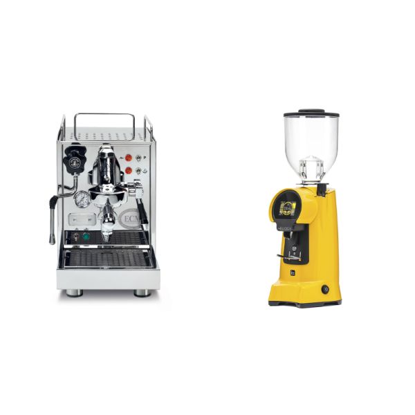 ECM Classika PID + Eureka Helios 75, yellow