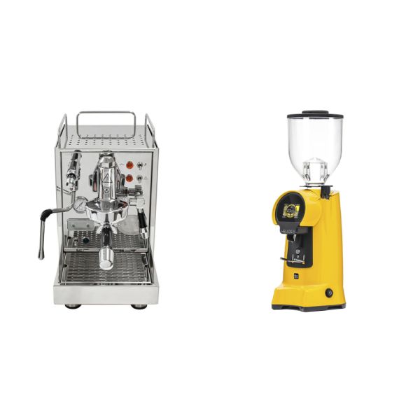 ECM Classika PID QV + Eureka Helios 75, yellow