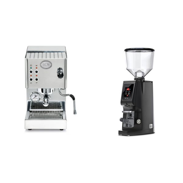 ECM Casa V + Eureka Atom W 75, black