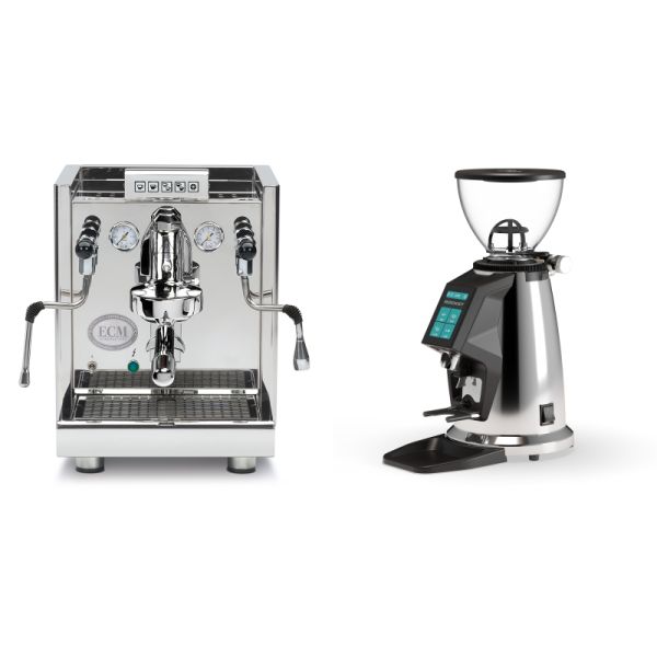 ECM Elektronika II Profi + Rocket Espresso SPLUGA, chrome