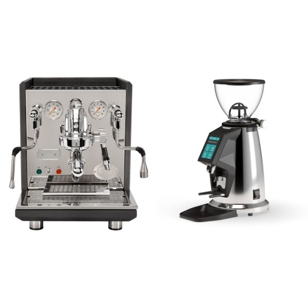 ECM Synchronika, anthracite + Rocket Espresso SPLUGA, chrome