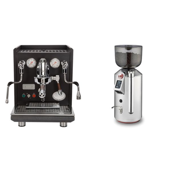 ECM Synchronika, black, dark walnut + La Pavoni Cilindro