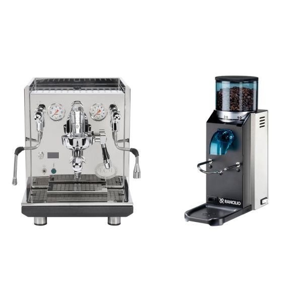 ECM Synchronika II + Rancilio Rocky Doserless