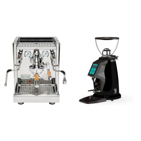 ECM Technika V Profi PID, olive + Rocket Espresso SPLUGA, black