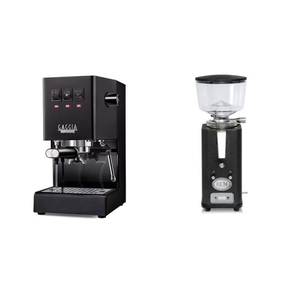 Gaggia New Classic E24, black + ECM S-Automatik 64, anthracite