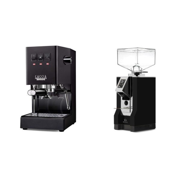 Gaggia New Classic E24, black + Eureka Mignon Bravo, CR black