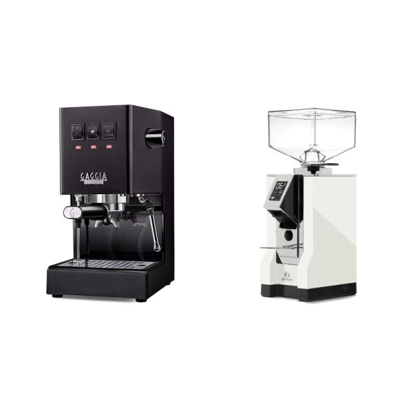 Gaggia New Classic E24, black + Eureka Mignon Bravo, CR white