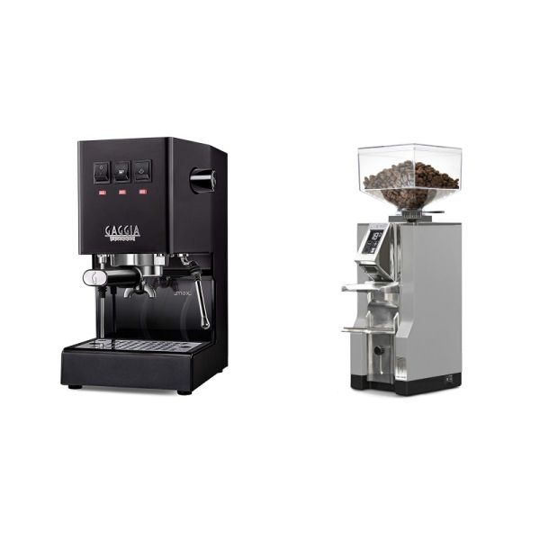 Gaggia New Classic E24, black + Eureka Mignon Libra, CR grey