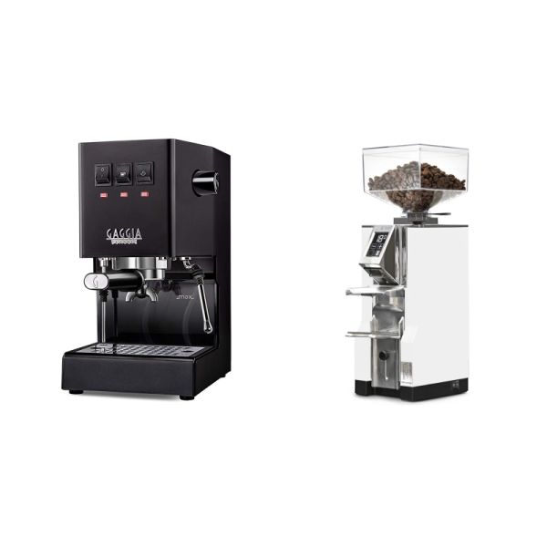 Gaggia New Classic E24, black + Eureka Mignon Libra, CR white