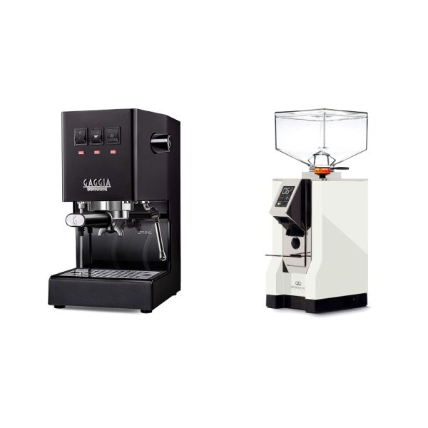 Gaggia New Classic E24, black + Eureka Mignon Perfetto, CR white