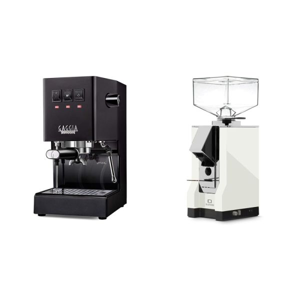 Gaggia New Classic E24, black + Eureka Mignon Silenzio, CR white