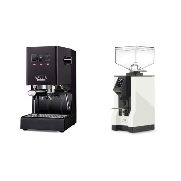 Gaggia New Classic E24, black + Eureka Mignon Specialita, BL white