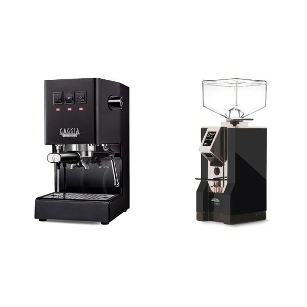 Gaggia New Classic E24, black + Eureka Mignon Turbo, CR black