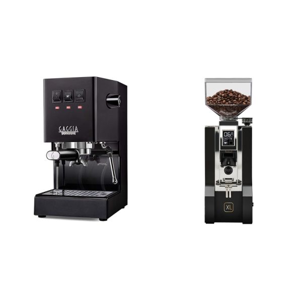 Gaggia New Classic E24, black + Eureka Mignon XL, CR black