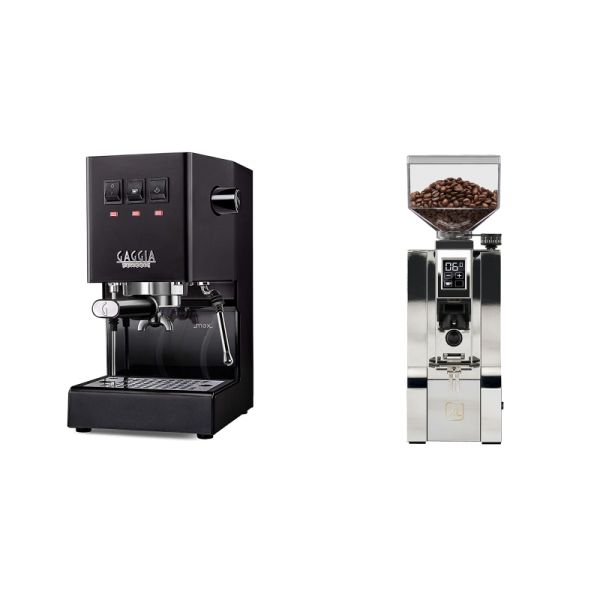 Gaggia New Classic E24, black + Eureka Mignon XL, CR chrome