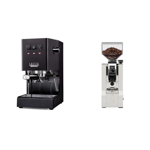 Gaggia New Classic E24, black + Eureka Mignon XL, CR white