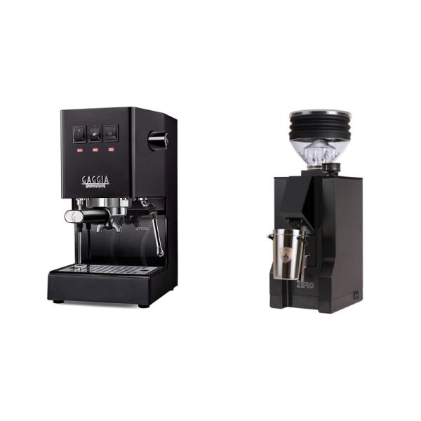 Gaggia New Classic E24, black + Eureka Mignon Zero, BL black