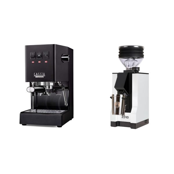 Gaggia New Classic E24, black + Eureka Mignon Zero, BL white