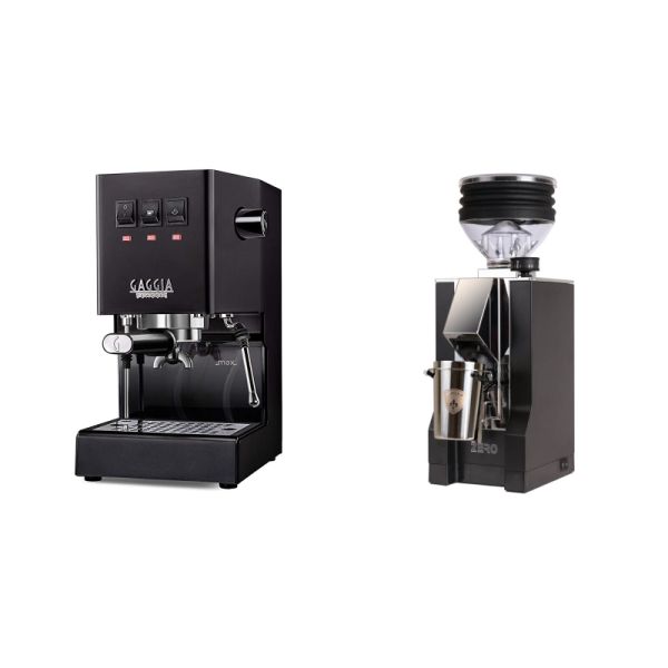 Gaggia New Classic E24, black + Eureka Mignon Zero, CR black