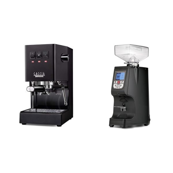 Gaggia New Classic E24, black + Eureka Atom 60, black