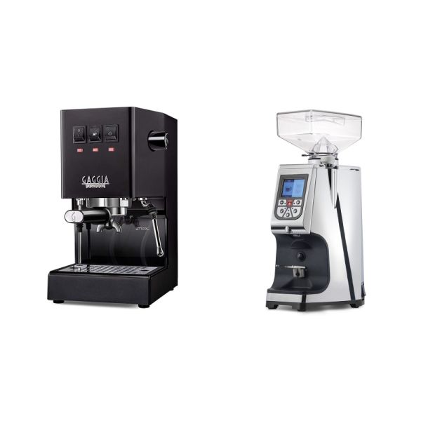 Gaggia New Classic E24, black + Eureka Atom 60, chrome