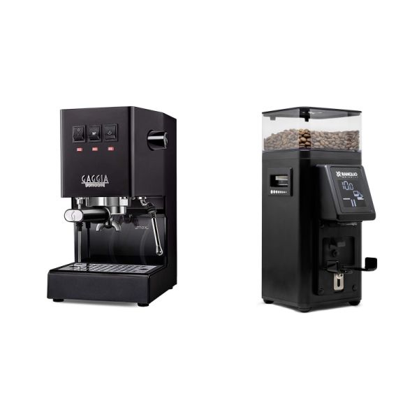 Gaggia New Classic E24, black + Rancilio STILE, black