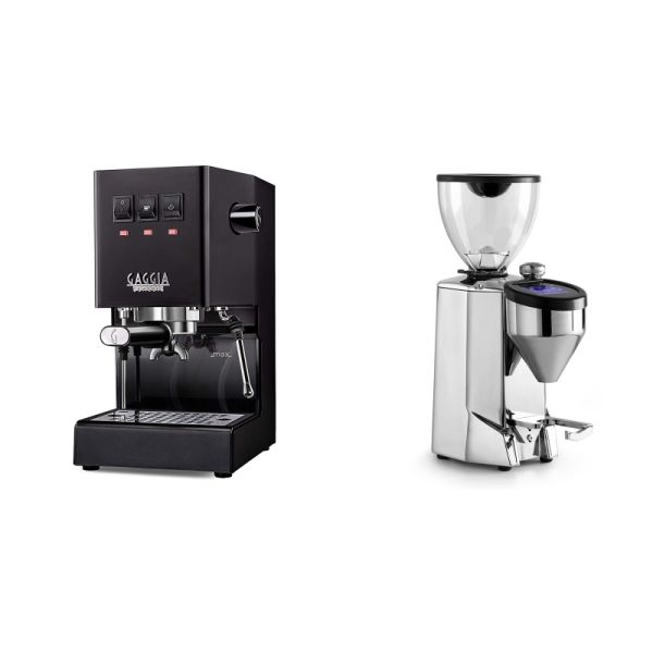 Gaggia New Classic E24, black + Rocket Espresso FAUSTO 2.1, chrome