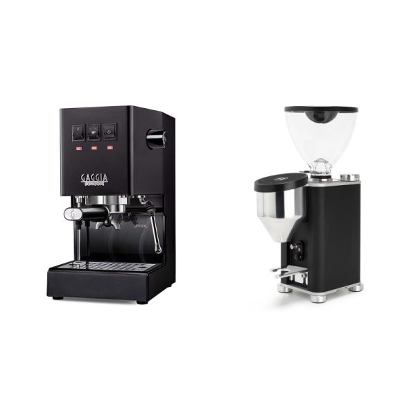 Gaggia New Classic E24, black + Rocket Espresso GIANNINO, black/chrome